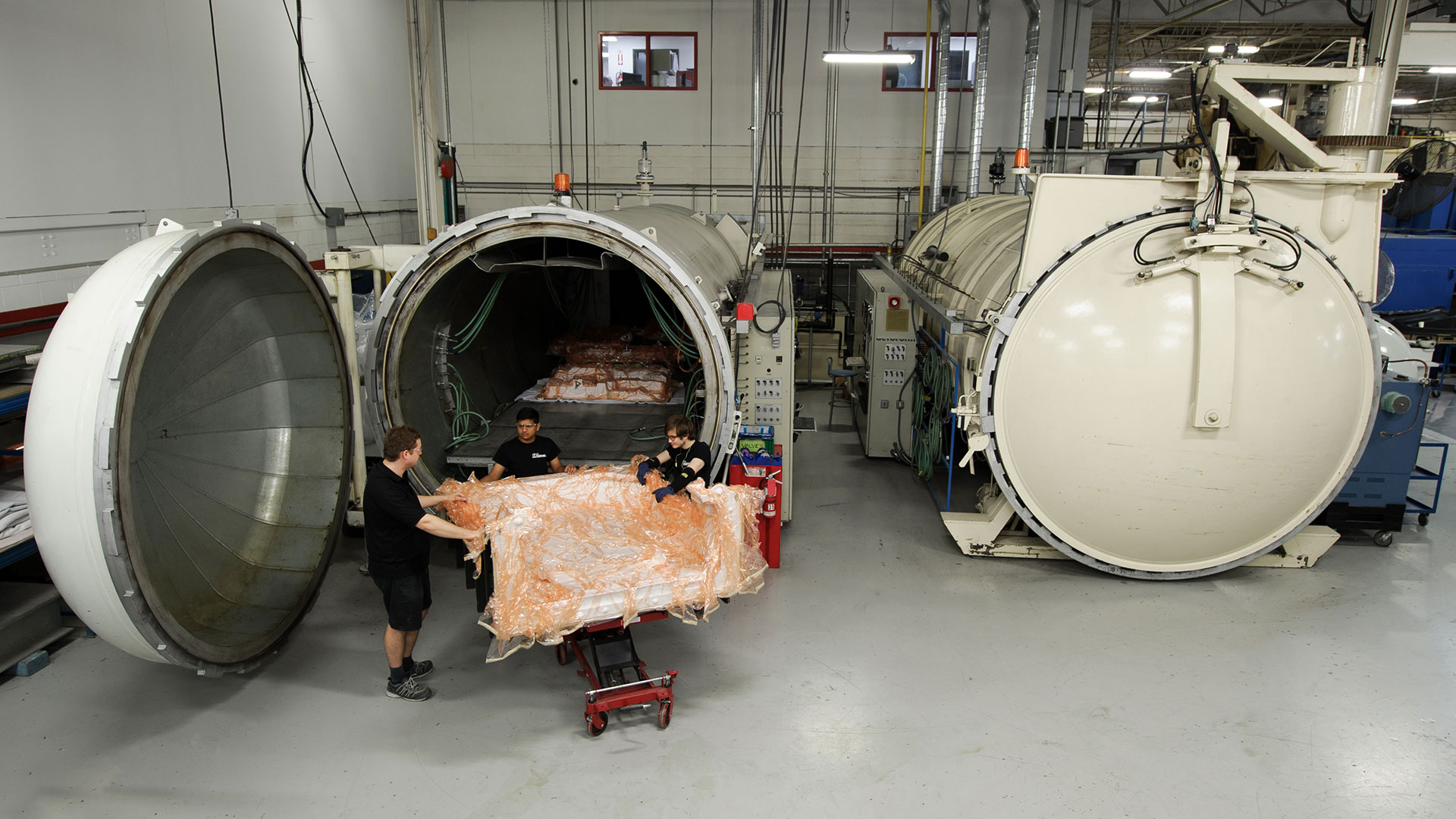 Two large autoclaves